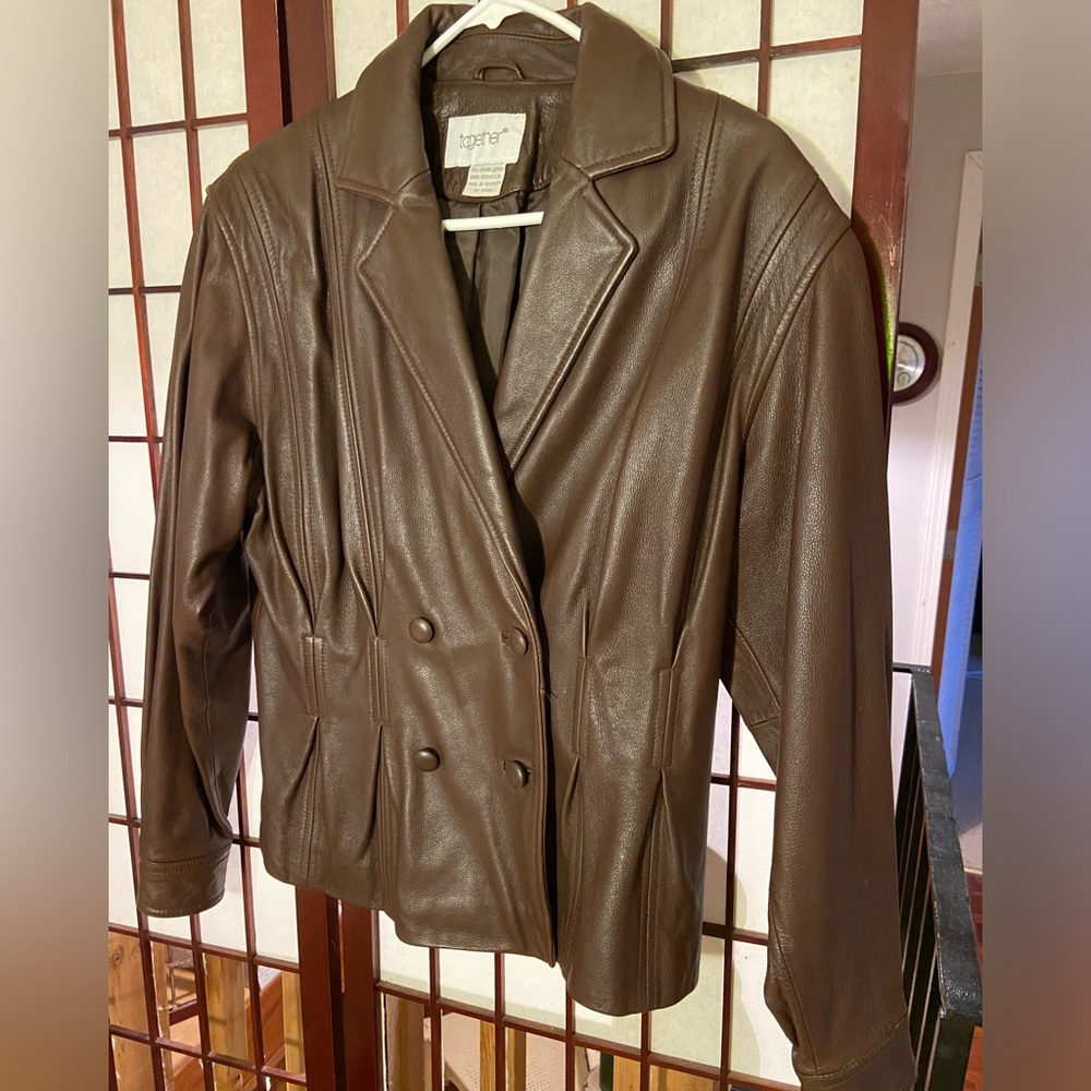 Together: Vintage leather jacket, great condition!